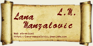 Lana Manzalović vizit kartica